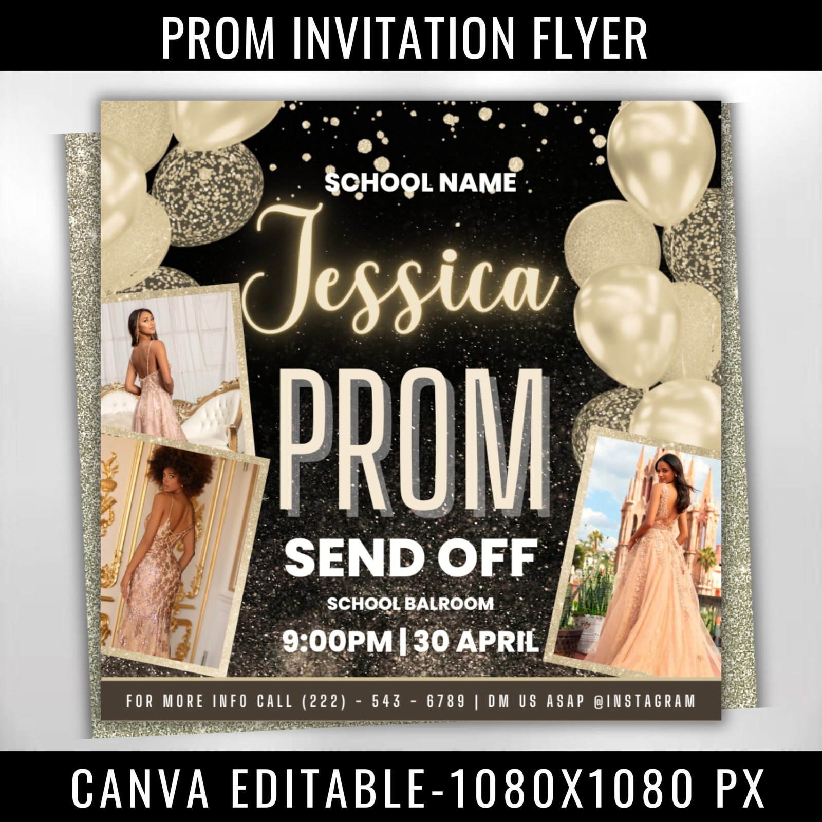Prom Invitation Flyer Prom Event Flyer Prom Invitation