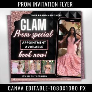 Prom Invitation Flyer Prom Event Flyer Prom Invitation