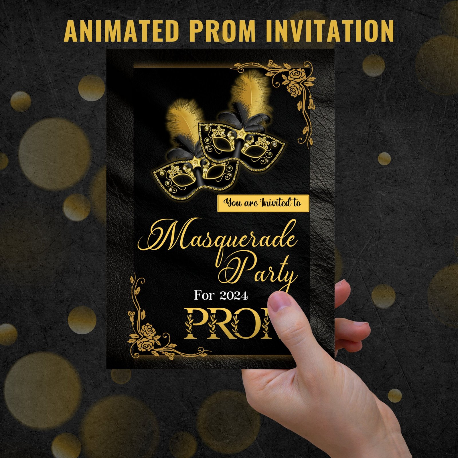Prom Invitation Template Prom Masquerade Theme Flyer Prom - Image 5
