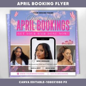 April Hairstylist Flyer Hair Salon Flyer Hair Flyer