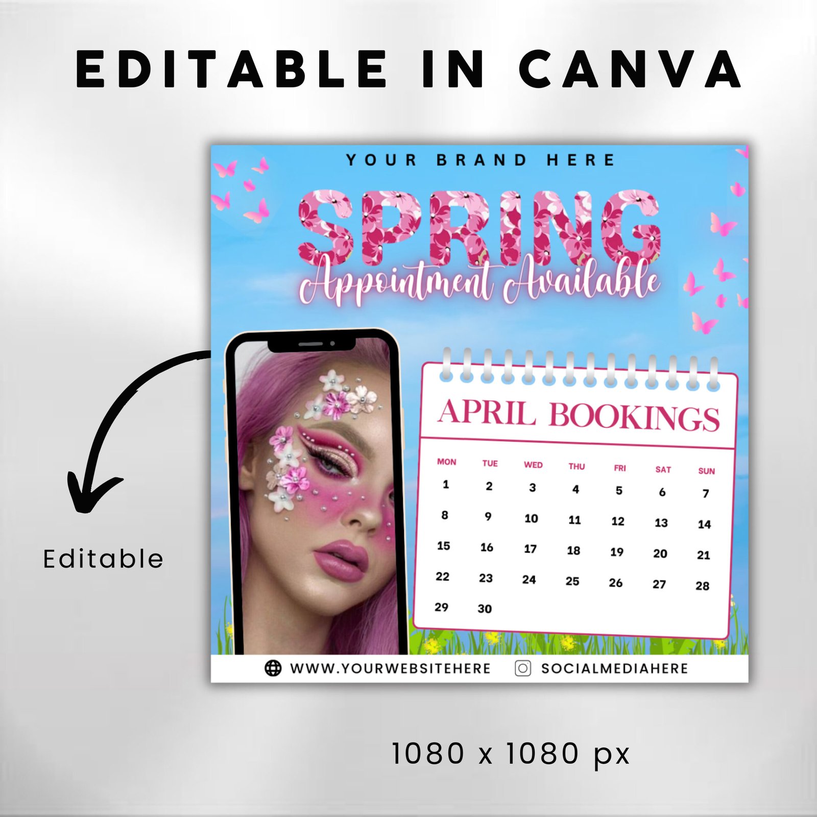 Spring Season flyer April Booking Flyer Booking Available - Image 3