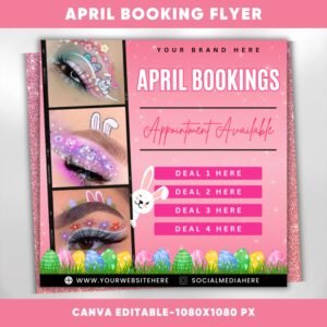Happy Easter Sale flyer April Booking Flyer Bookings