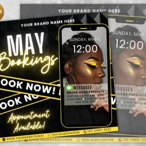May Bookings Flyer May Bookings Available May Appointment