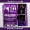 Prom Dress Flyer Purple Prom Dress Flyer Prom