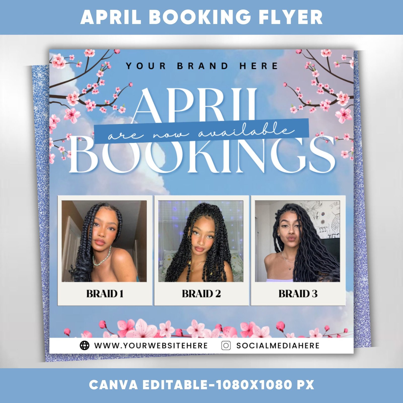 April Braid Special Flyer Book Now Flyer Spring