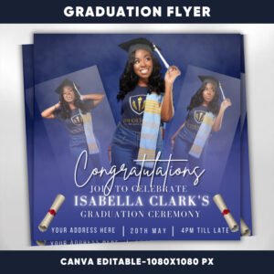 Class Of 2024 Graduation Flyer canva Graduation Invite