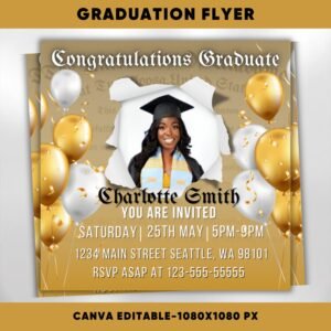 Class Of 2024 Graduation Flyer canva Graduation Invite
