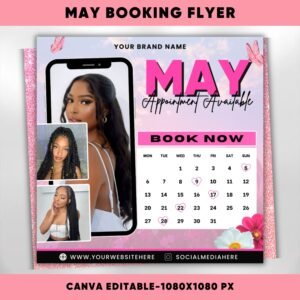 Mother's day Hair Lash MUA Sale flyer May