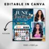 June booking flyer June Diy flyer canva templates - Image 3