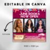 June booking flyer June Diy flyer canva templates - Image 3