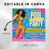 Dj Pool party flyer Summer Party Flyer Summer - Image 3