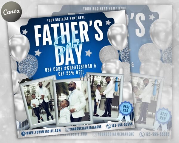 Father's Day Sale Flyer Father's Day Invitation Flyer