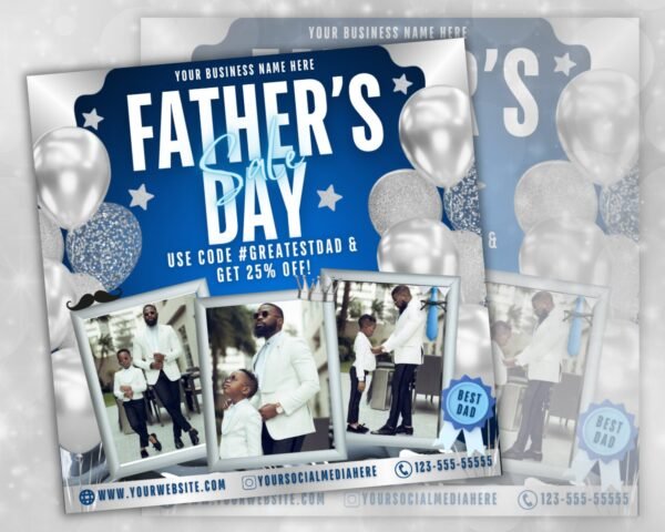 Father's Day Sale Flyer Father's Day Invitation Flyer - Image 2