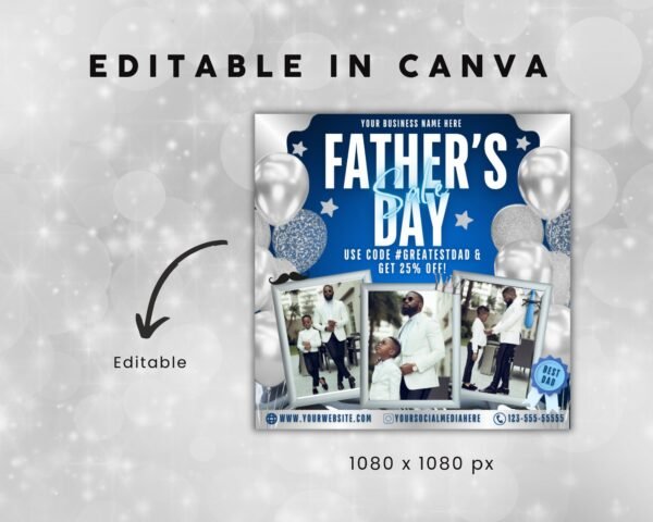 Father's Day Sale Flyer Father's Day Invitation Flyer - Image 4