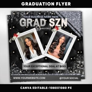 Class Of 2024 Graduation Flyer canva Graduation Invite