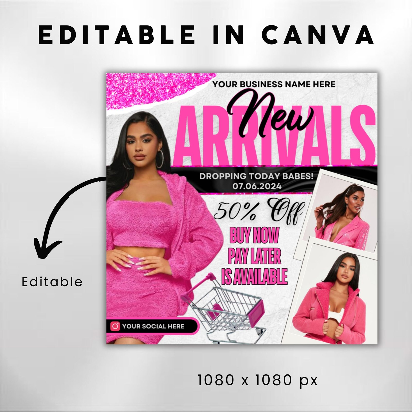 New Arrivals Flyer Clothing Flyer Boutique Sale Flyer - Image 3