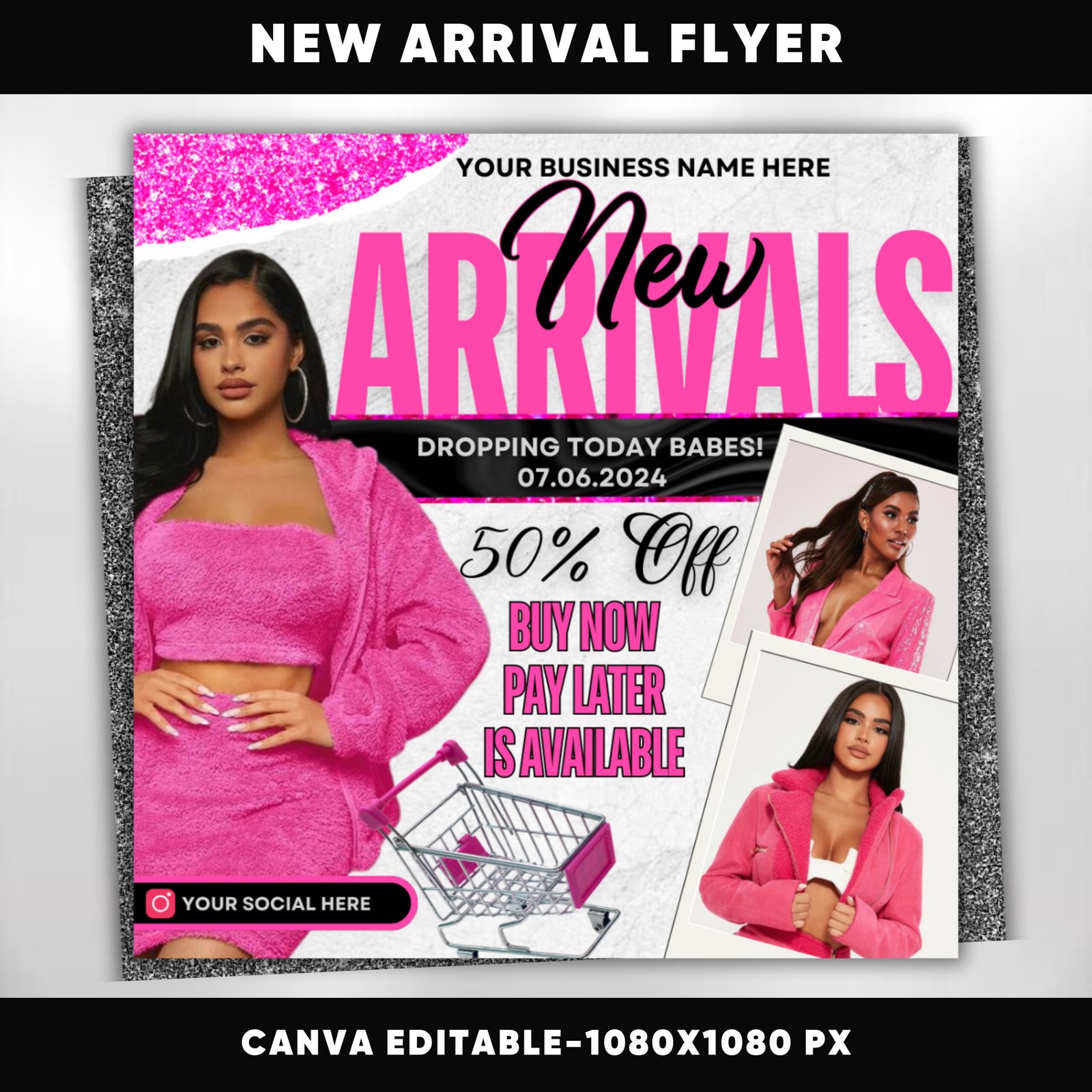 New Arrivals Flyer Clothing Flyer Boutique Sale Flyer