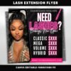 Lash Extension Flyer Lash Flyer Lash Service Lash