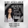Braids Price List Flyer Hair Sylist Beauty Salon - Image 4