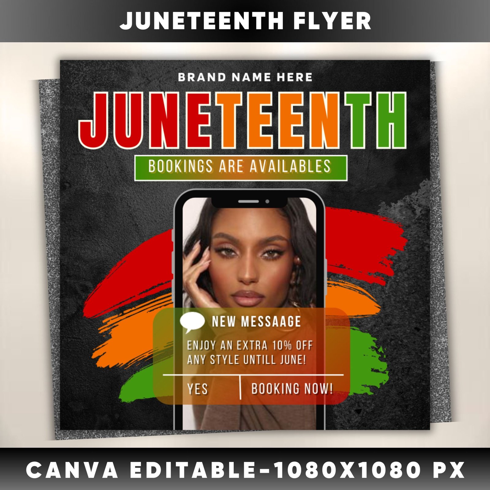Juneteenth Flyer Juneteenth Sale Flyer Knotless Braids Flyer