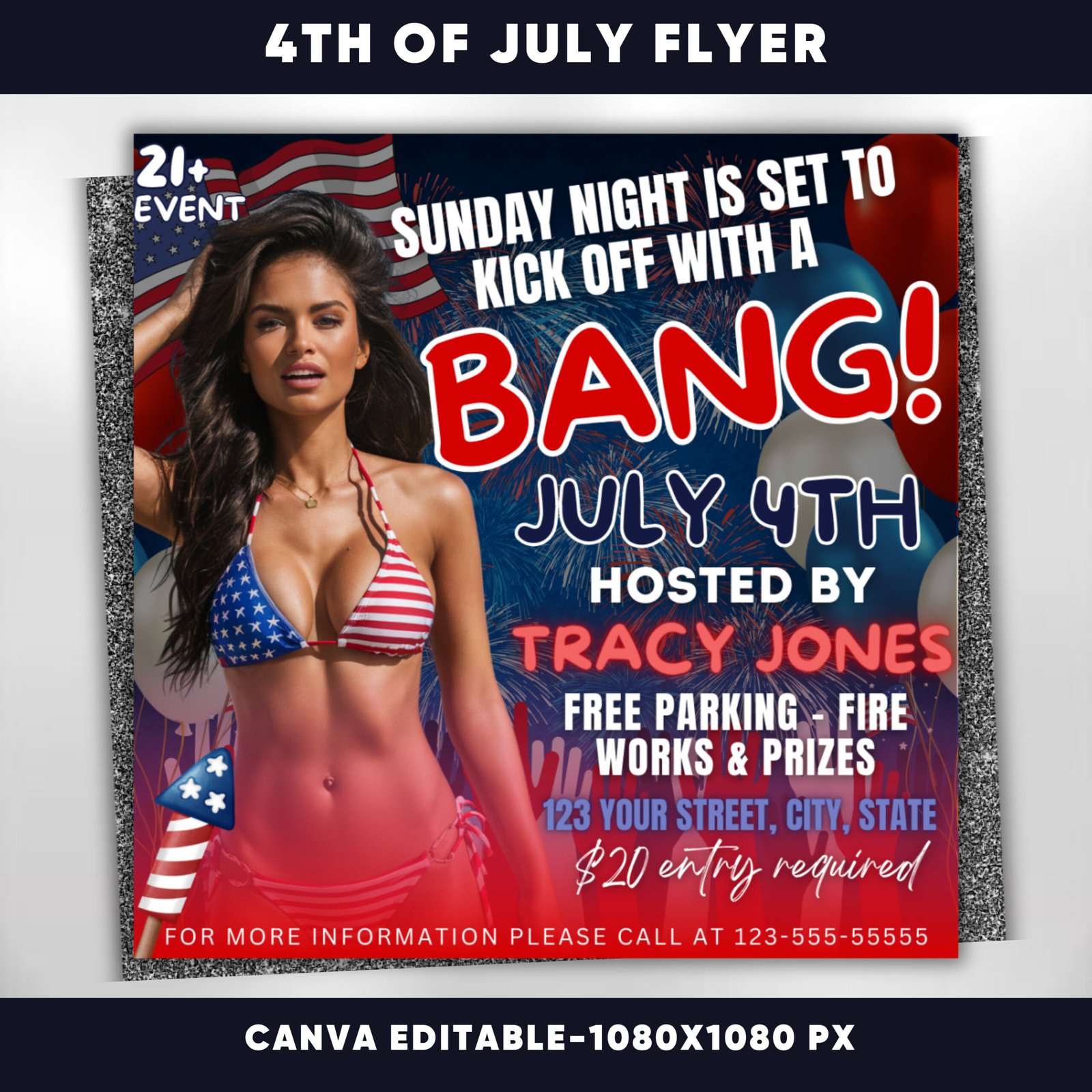4th of July Flyer 4th of July Party