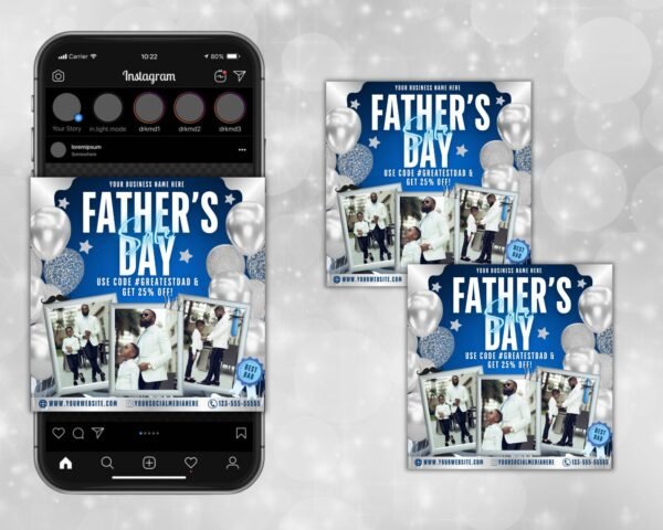 Father's Day Sale Flyer Father's Day Invitation Flyer - Image 3
