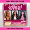 June booking flyer June Diy flyer canva templates