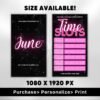 Weekly Availability Calendar Instagram Story Instagram Story Schedule - Image 2