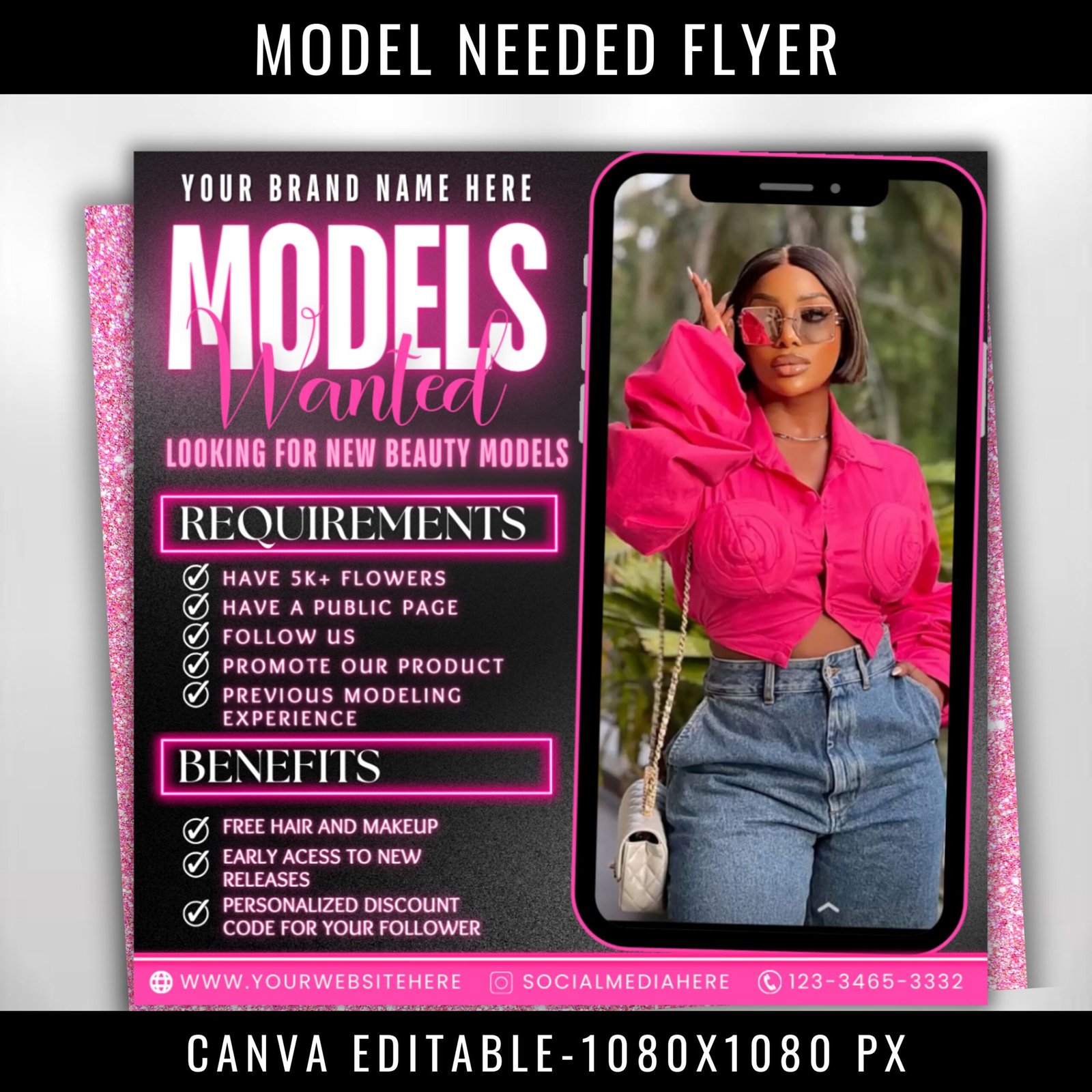 Models Wanted Flyer Beauty Models Needed Flyer Wanted