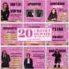 20 Credit Repair Credit Repair Bundle Instagram Templates
