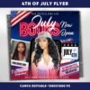 4th of July Flyer 4th of July Booking