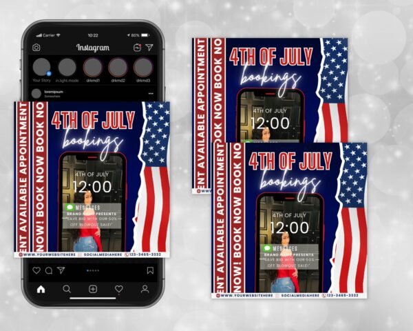 4th of July Flyer 4th of July Booking - Image 2
