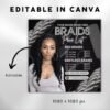 Braids Price List Flyer Hair Sylist Beauty Salon - Image 3