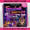 Freaknik Party Flyer 90's Cookout Flyer Nightclub Flyer