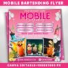 Mobile Bartending Flyer DIY Mixologist Bartender Drink Services
