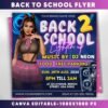 Back to School Party flyer Back 2 School