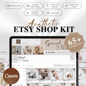 Etsy Shop Kit Editable Etsy shop Branding Kit