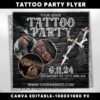 Tattoo Party Flyer Animated Tattoo Party Invitation Tattoo