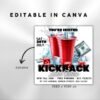 Kickback Party Flyer Editable Kickback Club Flyer Club - Image 3