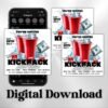Kickback Party Flyer Editable Kickback Club Flyer Club - Image 2