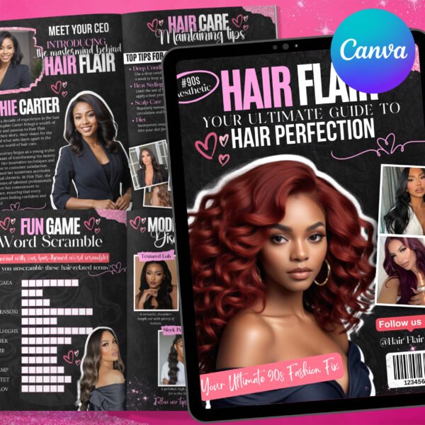 90s Magazine Template 90s Style Magazine Template For