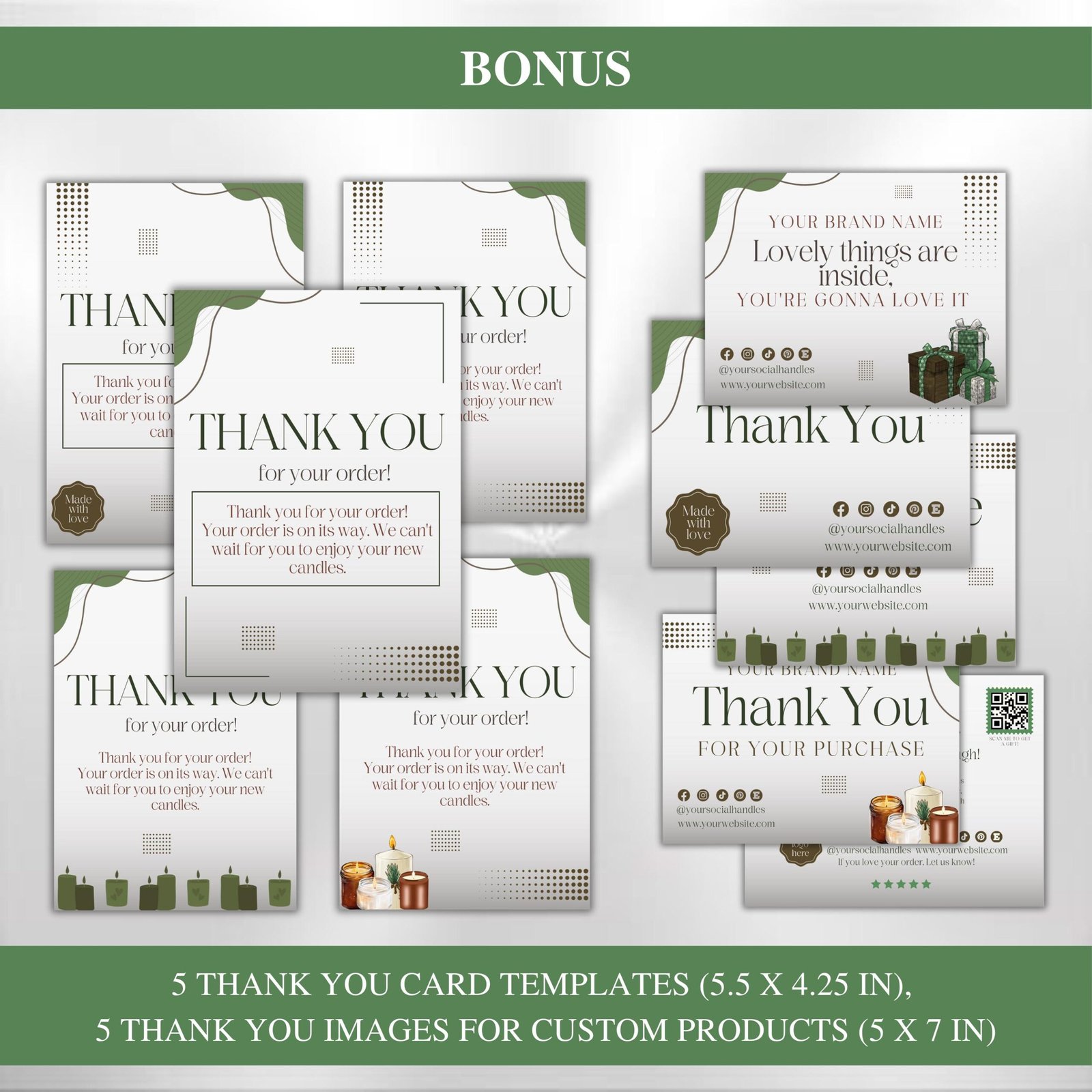 Etsy Shop Kit Etsy Candle shop Branding Kit - Image 5