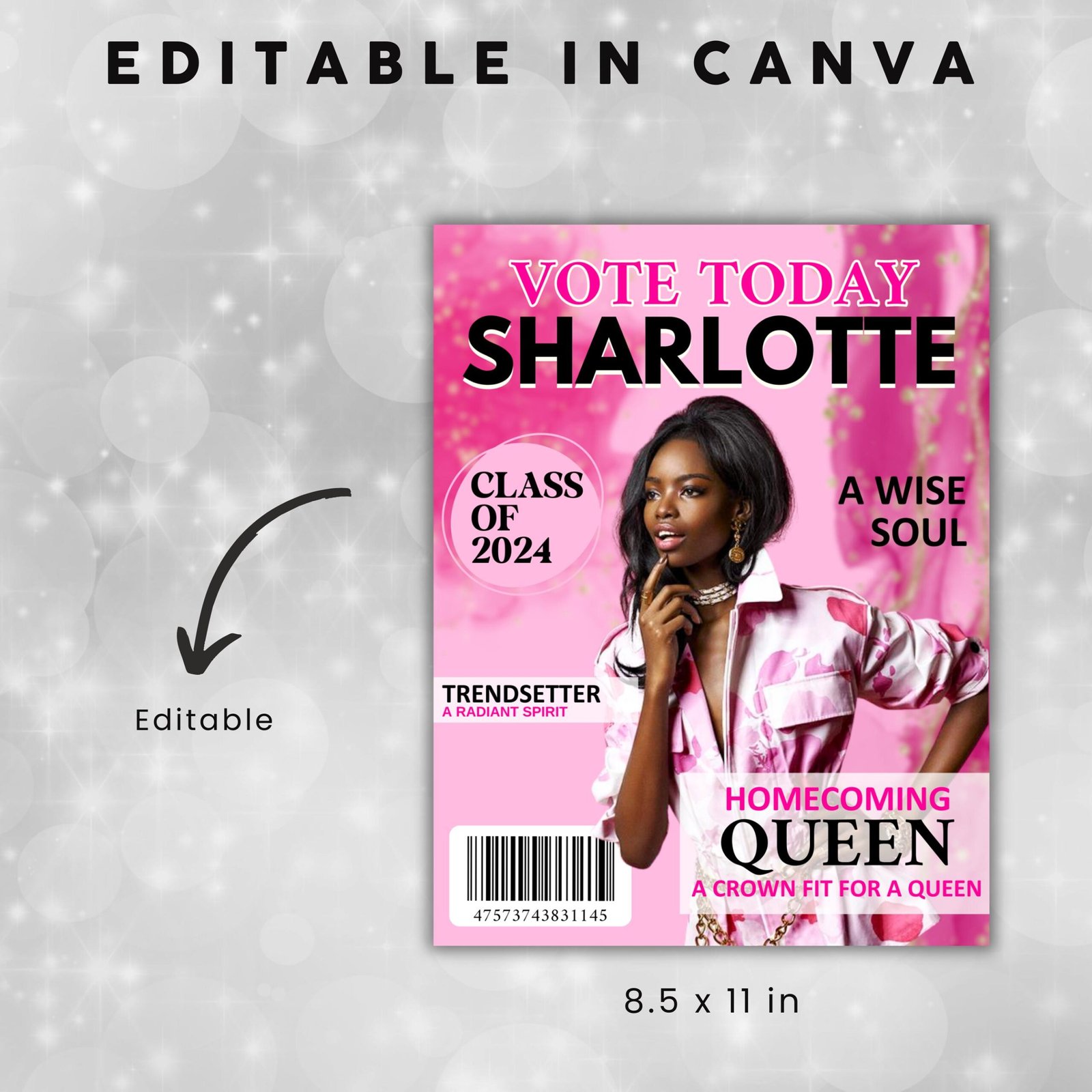 Homecoming Flyer Homecoming Queen Magazine Flyer Homecoming Campaign - Image 3