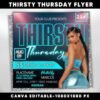 Thirsty Thursday Party Flyer Editable Thursdays Party Flyer