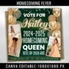 Homecoming Flyer Vote Homecoming Queen Flyer Campaign Flyer
