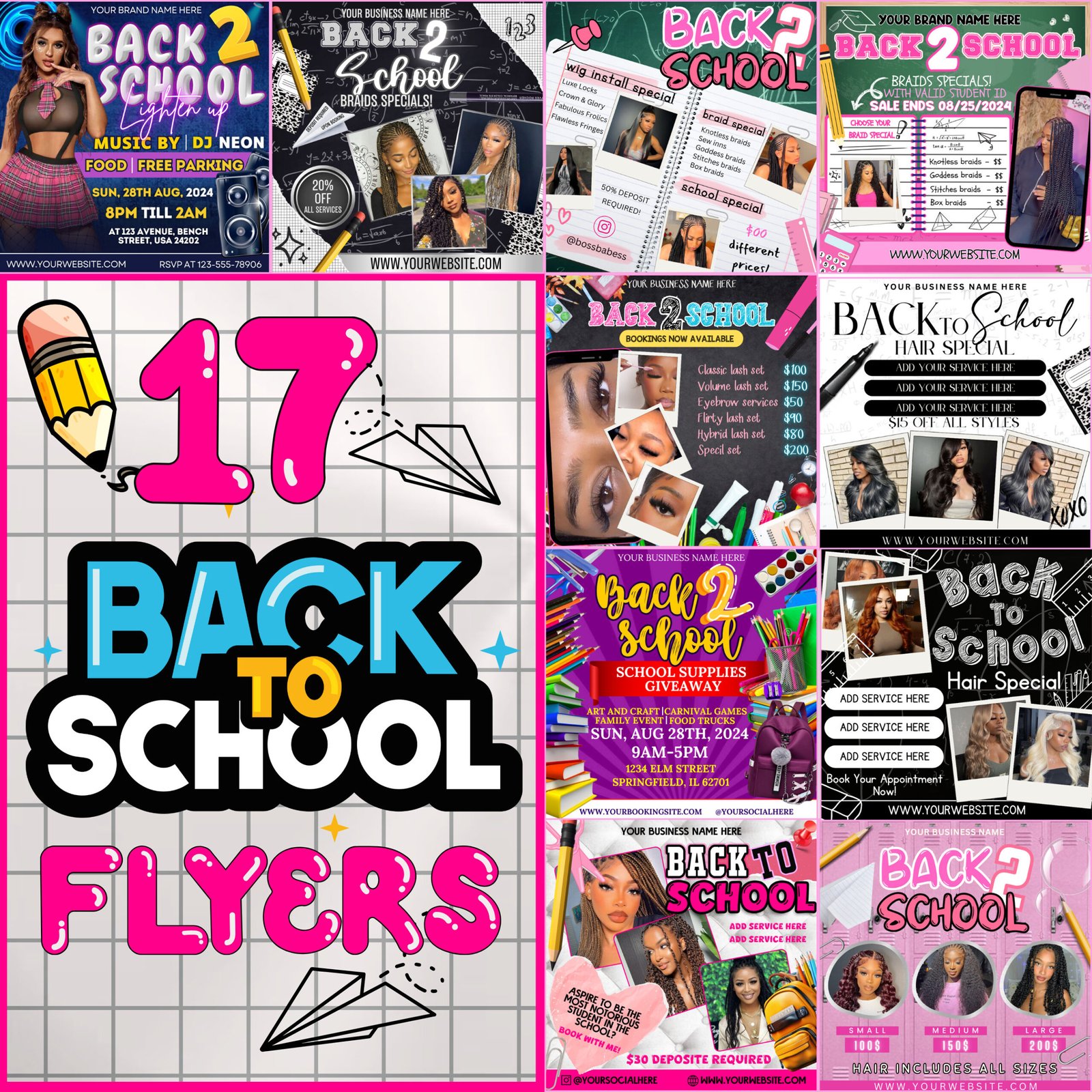 Back to School Flyer Bundle All in One - Image 2