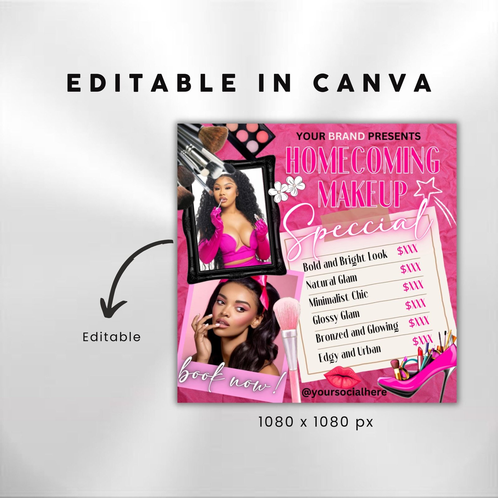 Homecoming Makeup Flyer Homecoming Flyer Campaign Flyer Class - Image 3