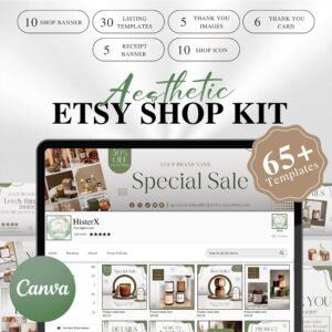 Etsy Shop Kit Etsy Candle shop Branding Kit