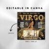 Virgo Birthday Flyer Birthday Girl Happy Birthday Flyer - Image 3