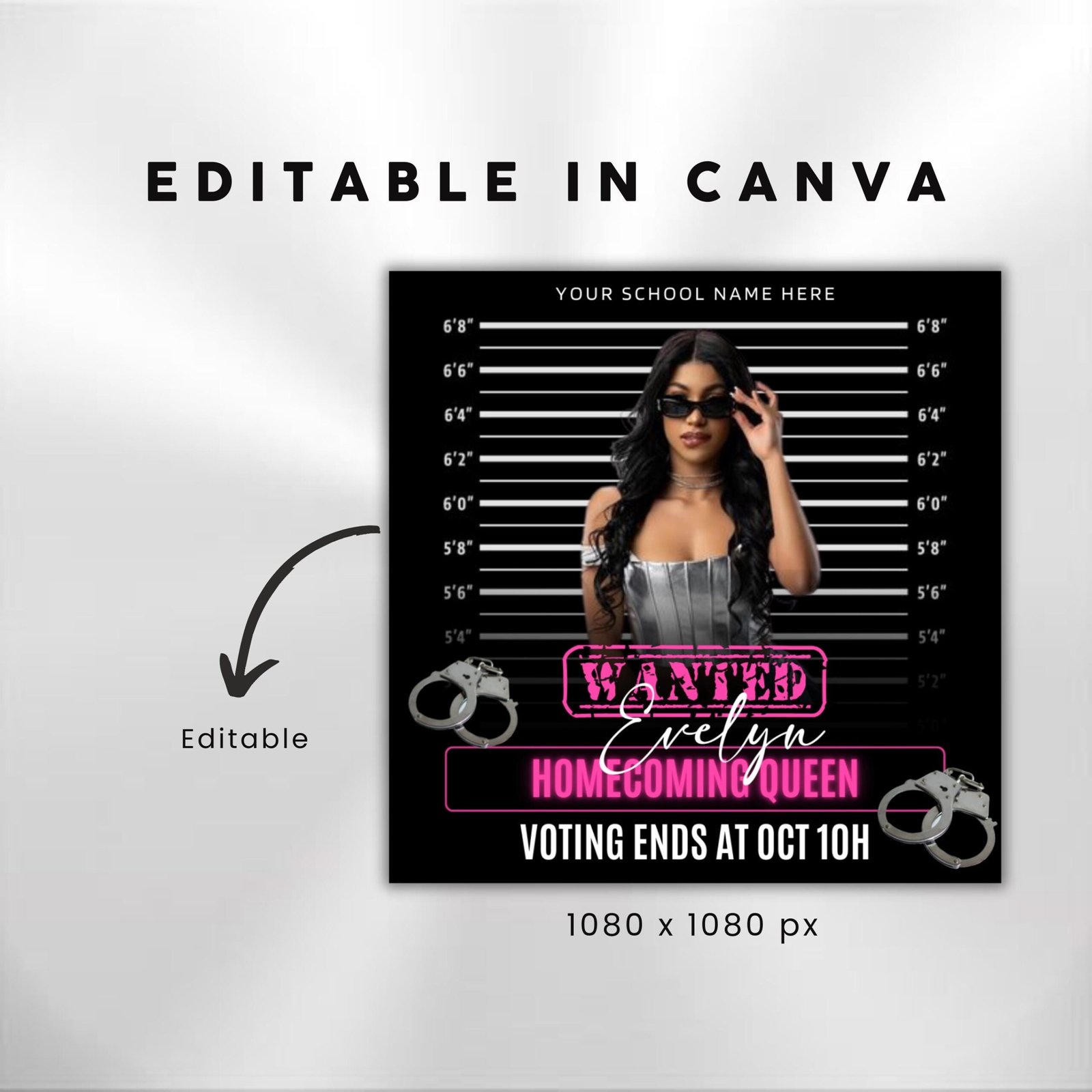 Homecoming Flyer Vote Homecoming Queen Flyer Campaign Flyer - Image 3